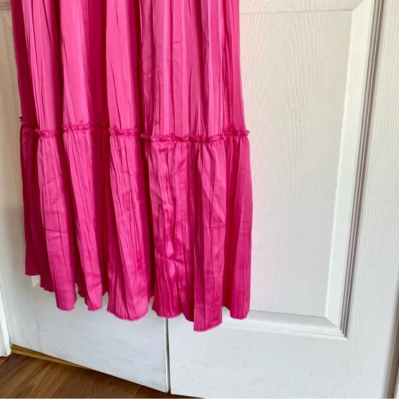 Aqua Pleated Cutout A Line Dress PINK 4 - infinityhomeware.co.za Aqua Pleated Cutout A Line Dress PINK 4 - infinityhomeware.co.za